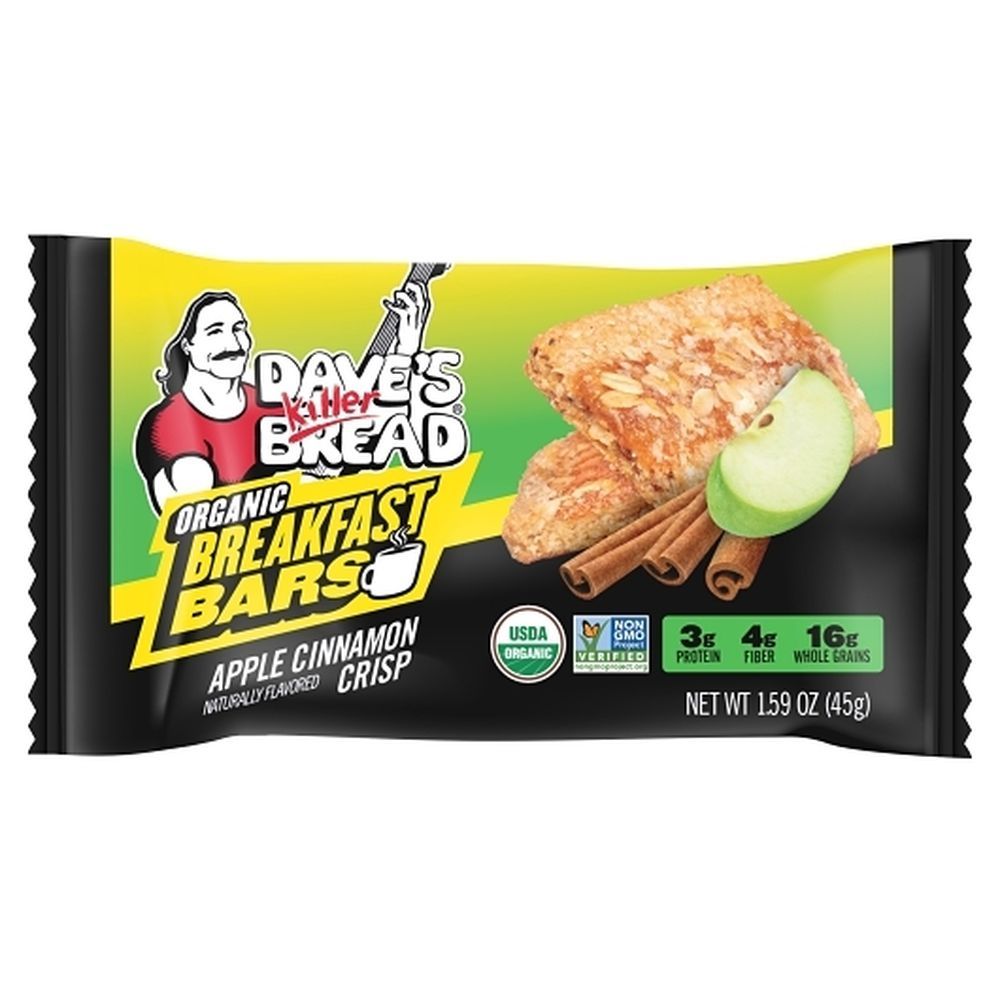 Dave's Killer Bread Organic Apple Cinnamon Crisp Breakfast Bar, 1.59 Ounce -- 48 Per Case