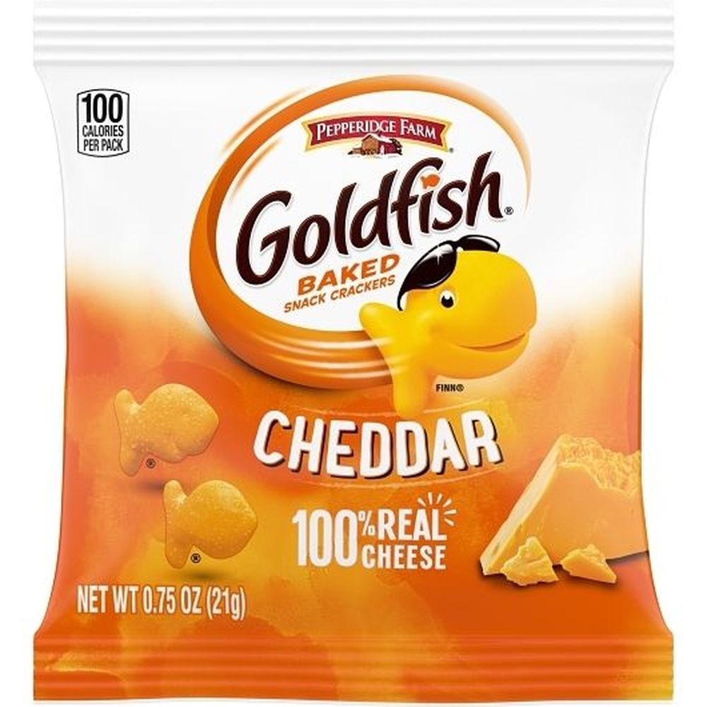 Pepperidge Farms Cheddar Goldfish, 0.75 Ounce -- 300 Per Case