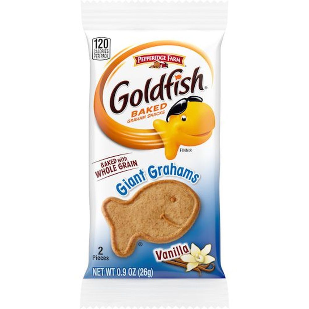 Pepperidge Farms Goldfish Vanilla Giant Graham Snacks, 0.9 Ounce -- 300 Per Case