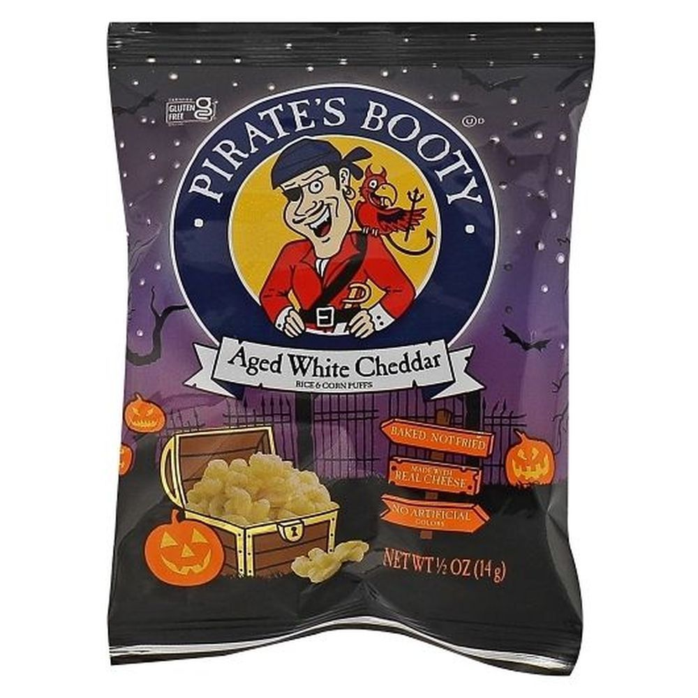 Pirates Booty Aged White Cheddar Rice And Corn Puffs, 6 Ounce -- 12 Per Case
