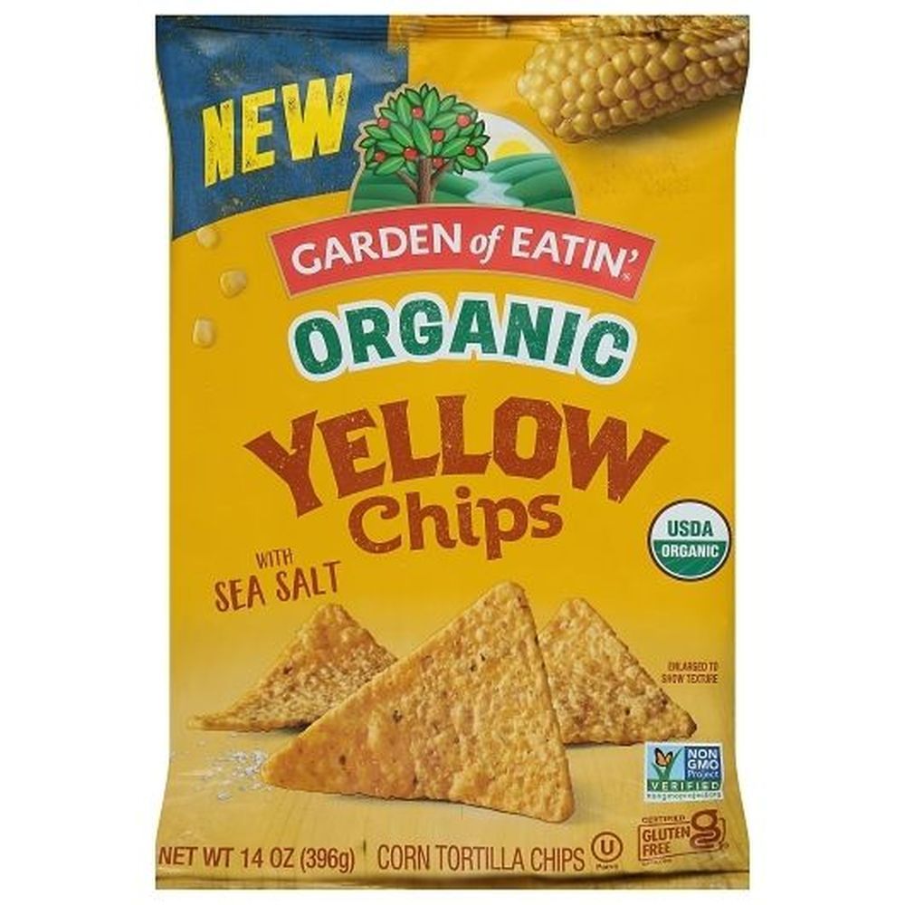 Garden Of Eatin' Organic Salted Yellow Corn Tortialla Chips, 14 Ounce -- 12 Per Case
