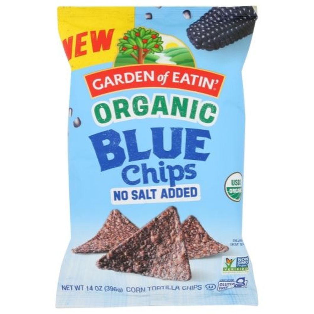 Garden Of Eatin' Organic Blue Corn Tortilla Chips, 14 Ounce -- 12 Per Case