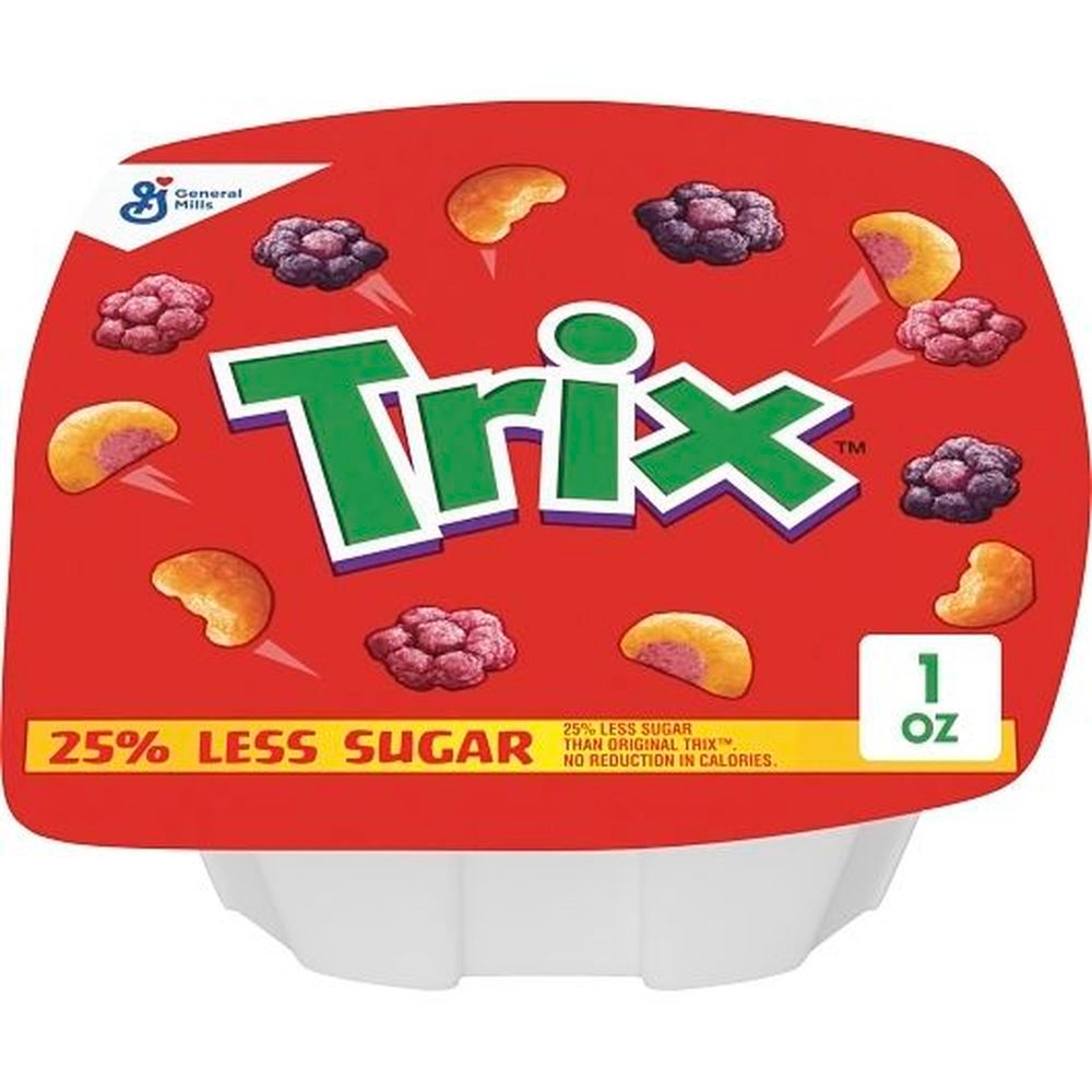 Trix 25 Percent Less Sugar Cereal, 1 Ounce -- 96 Per Case