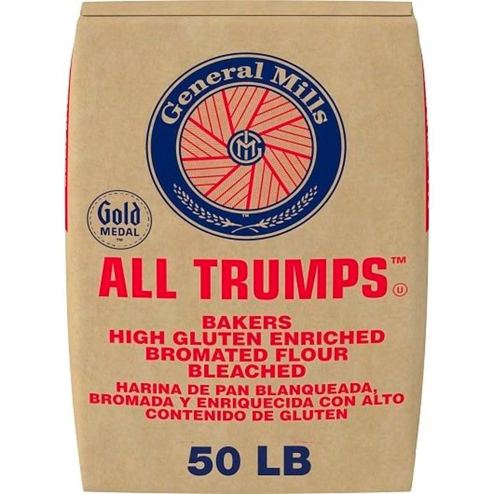 Gold Medal All Trumps Bleached Enriched Malted Bromated Wheat Flour, 50 Pound