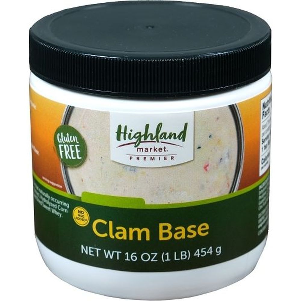 Highland Market Premier Gluten Free Clam Base, 1 Pound -- 6 Per Case