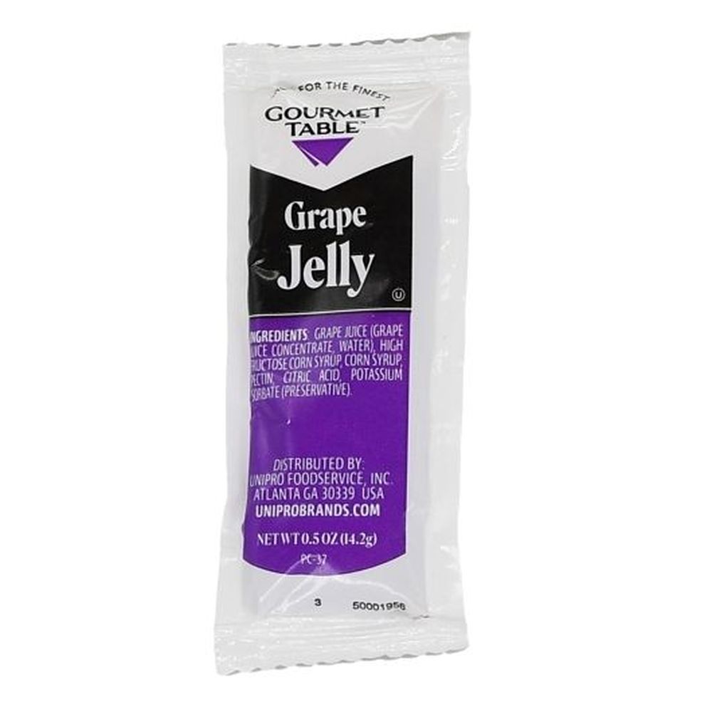 Gourmet Table Grape Jelly, 0.5 Ounce Pouch -- 200 Per Case