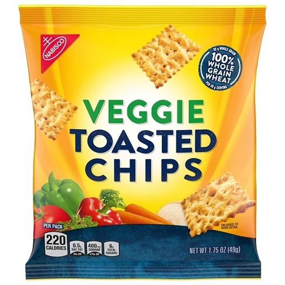 Nabisco Wheat Thins Veggie Toasted Chips, 1.75 Ounce -- 60 Per Case
