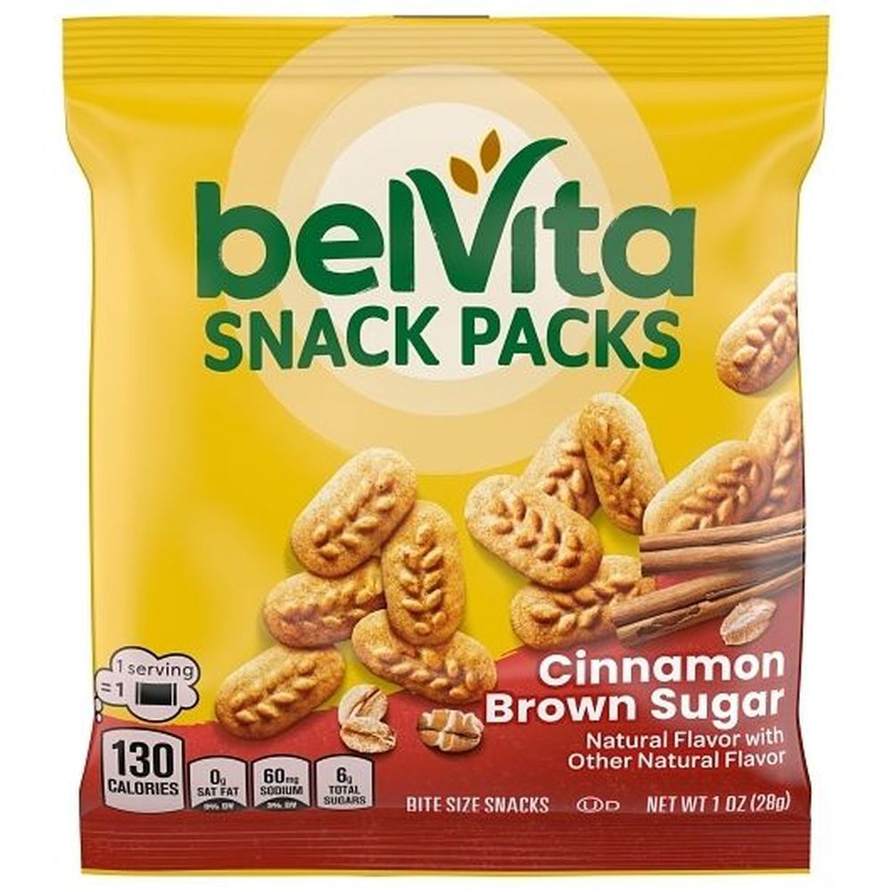 Belvita Cinnamon Brown Sugar Crackers, 1 Ounce -- 120 Per Case