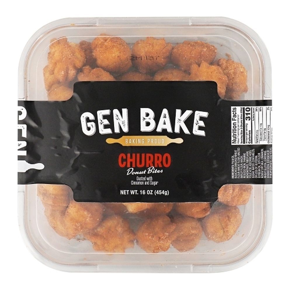 Gen Bake Churro Donut Bites, 16 Ounce -- 10 Per Case