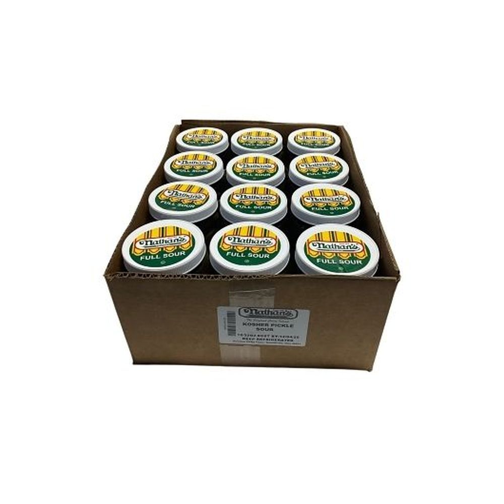 Nathans Famous Kosher Sour Pickles, 32 Fluid Ounce -- 12 Per Case