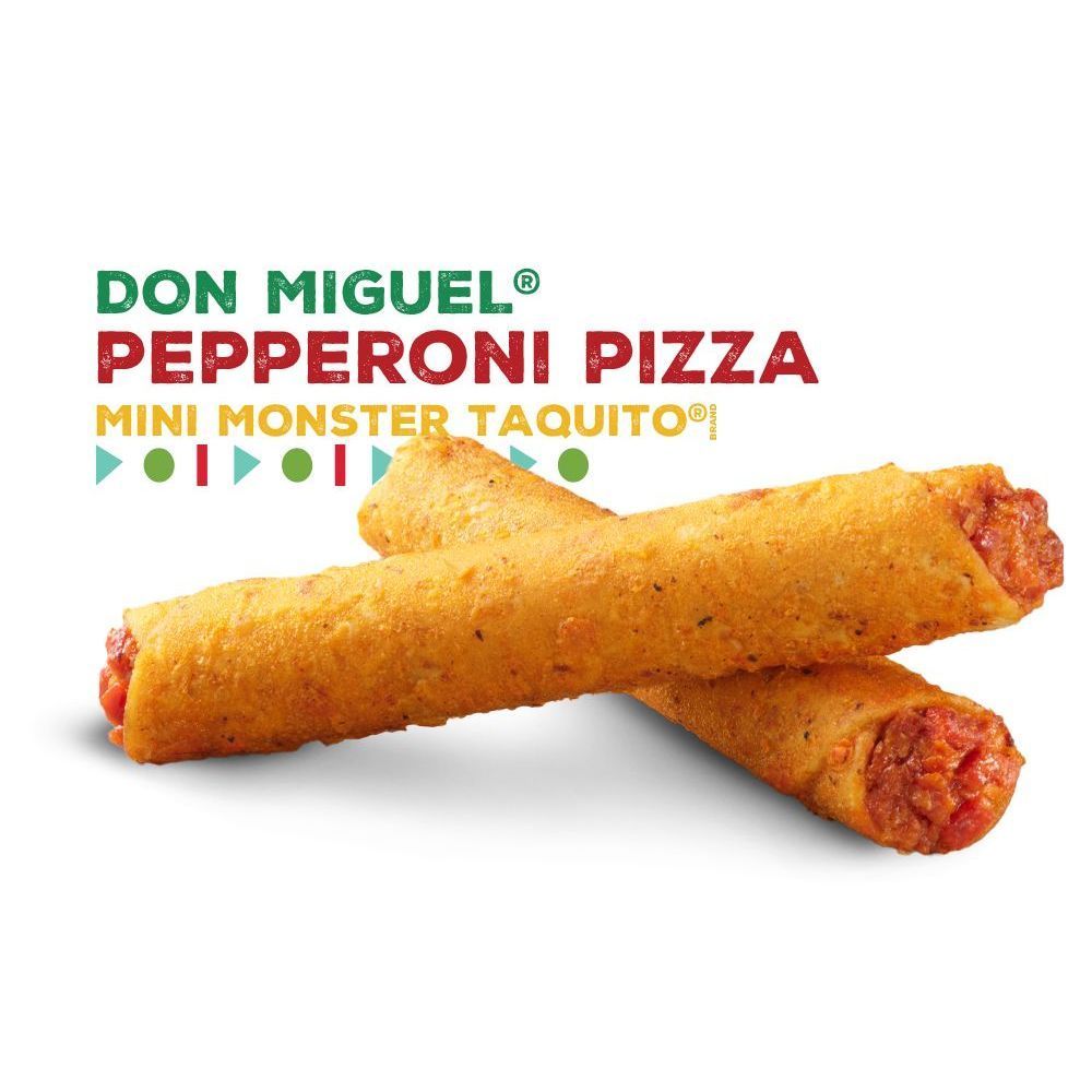 Don Miguel 3 Ounce Pepperoni Pizza Mini Monster Taquito, 24 Count