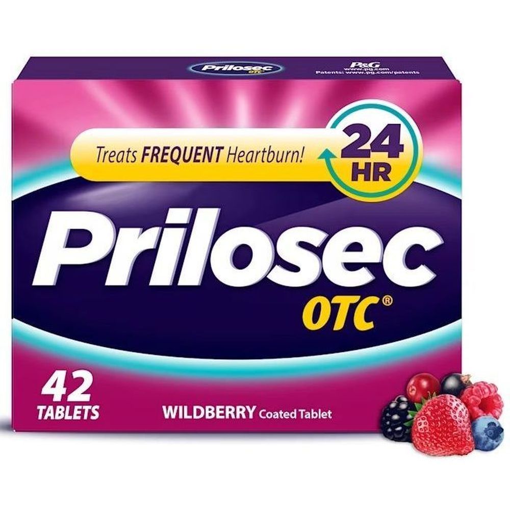 Prilosec Otc Wild Berry Omeprazole Delayed Release Tablets, 14 Count -- 24 Per Case