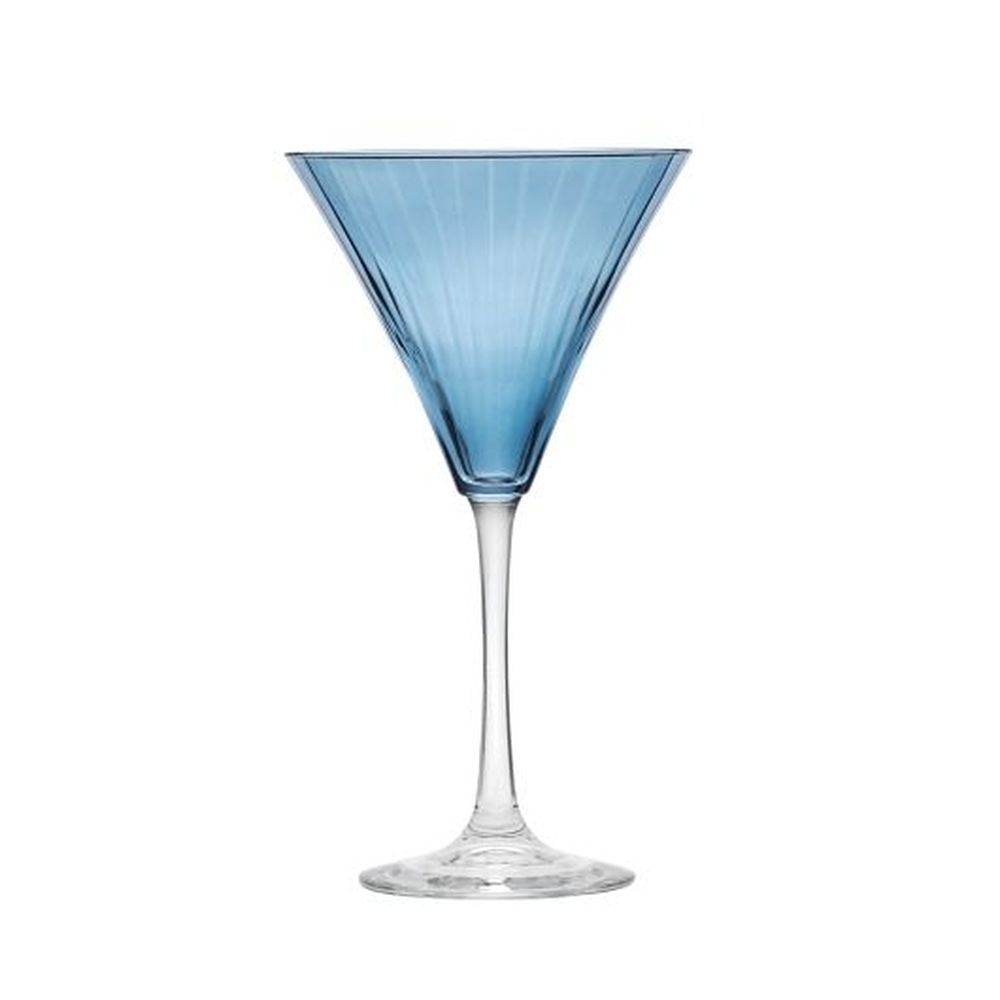 Libbey Storytellers Sapphire Linear Martini Glass, 9.5 Ounce Capacity -- 12 Per Case