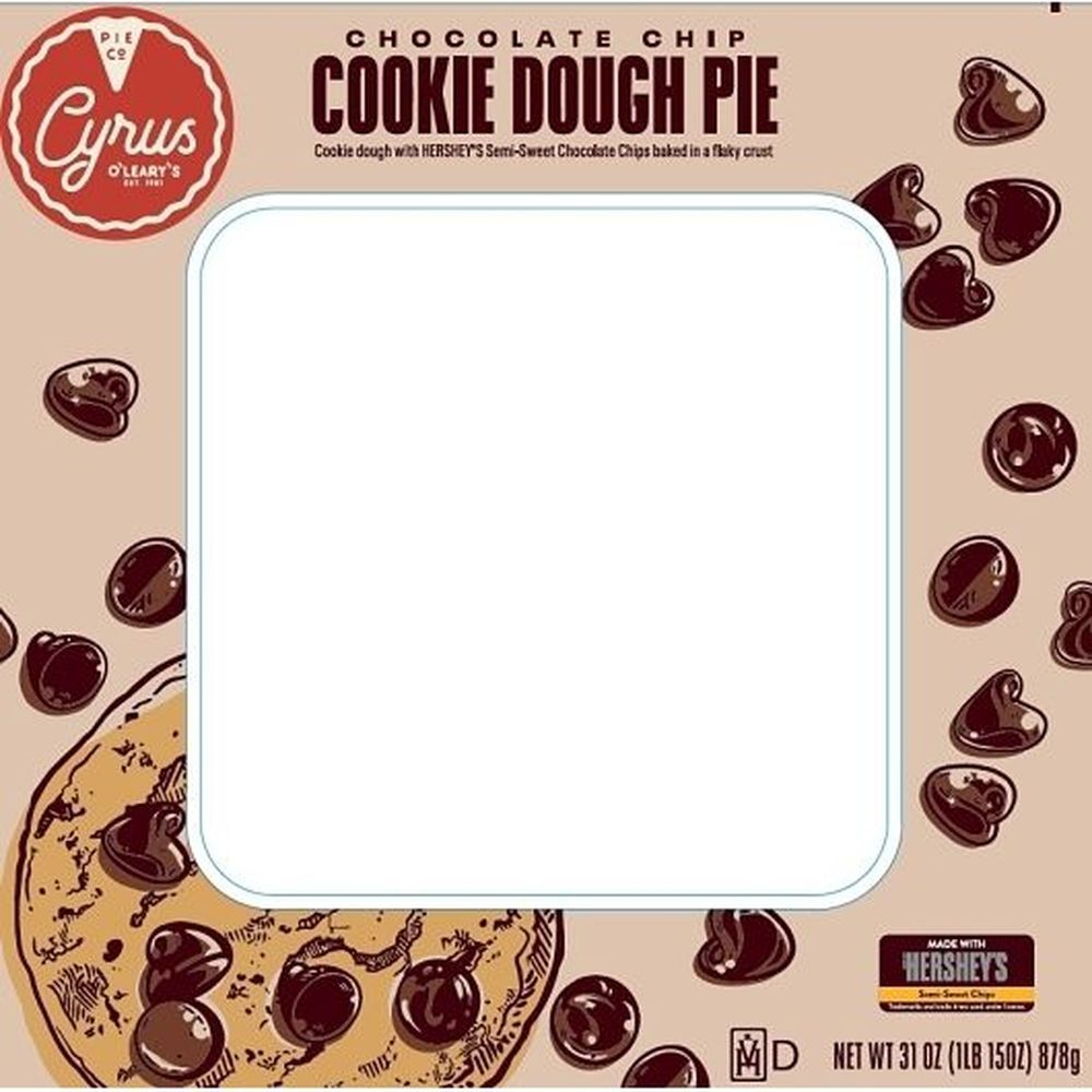 Cyrus O'leary's 10 Inch Pre-baked Chocolate Chip Cookie Dough Pie, 1.94 Pound -- 6 Per Case