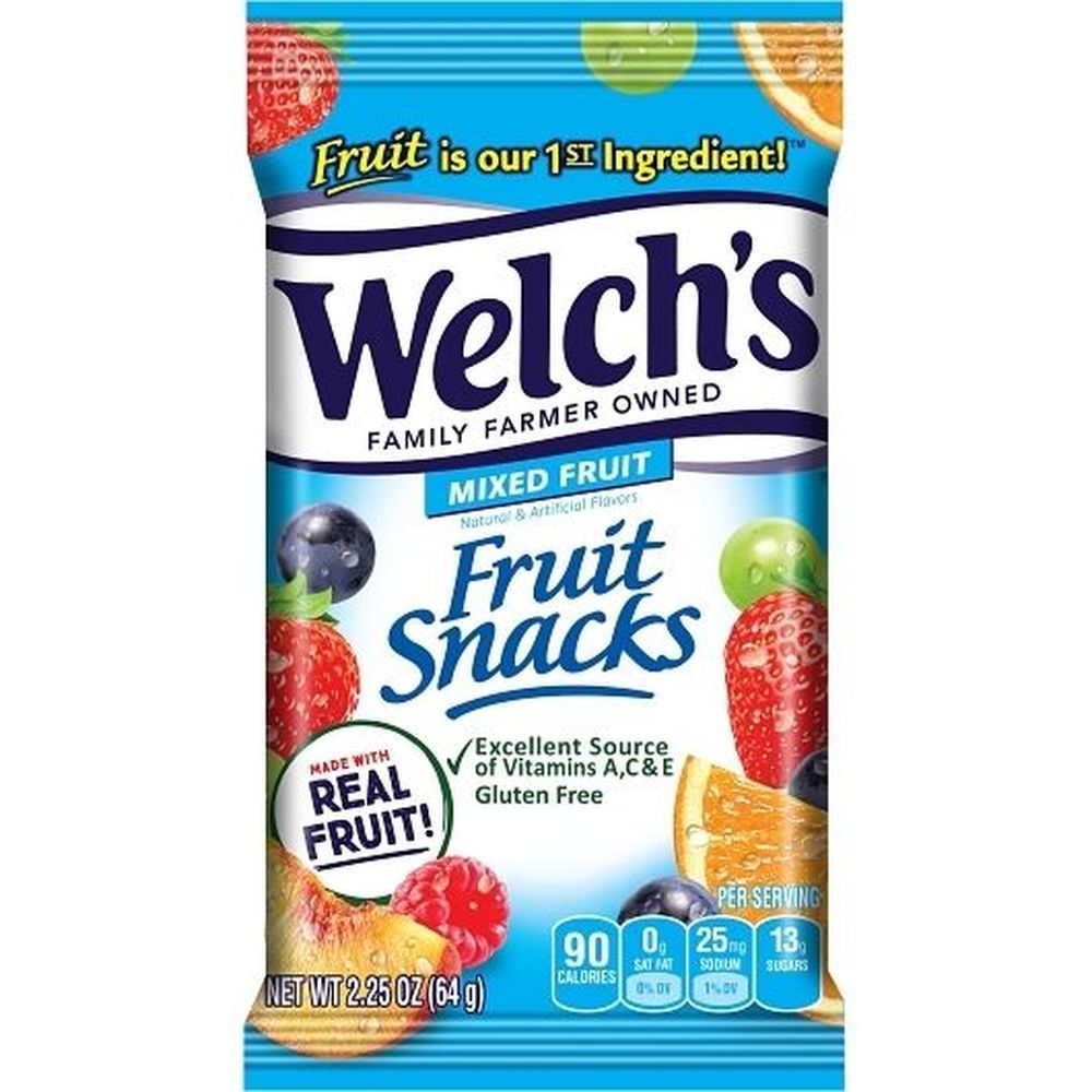 Welch's Mixed Fruit Snacks, 2.25 Ounce -- 48 Per Case