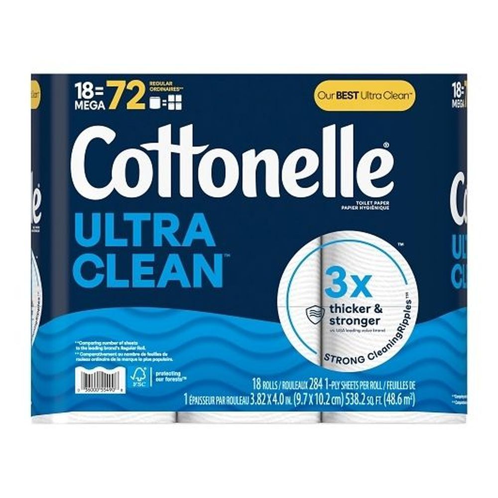 Cottonelle Ultra Clean Mega Roll Bath Tissue, 2928 Count -- 4 Per Case