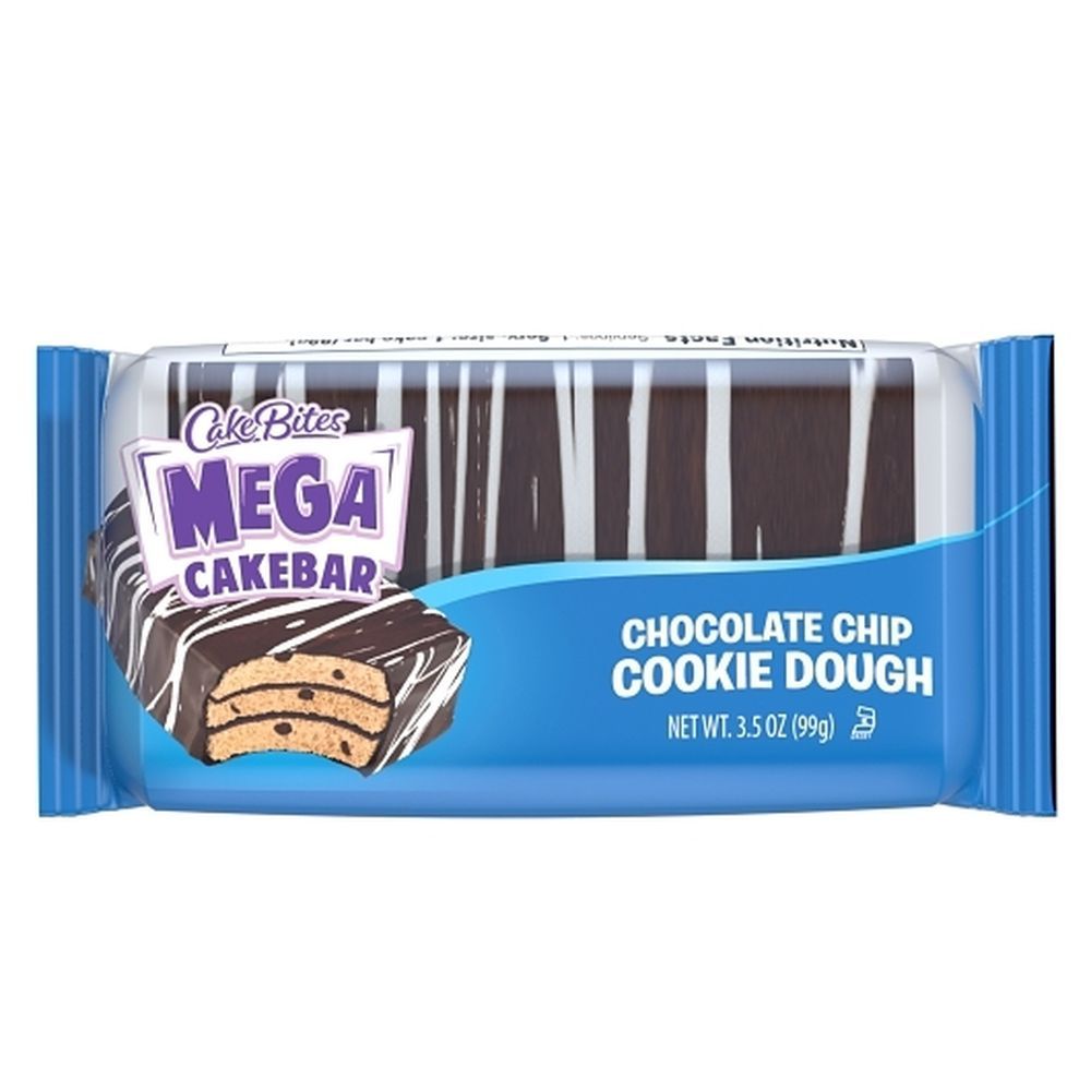 Cakebites Chocolate Chip Cookie Dough Mega Cakebar , 3.5 Ounce -- 96 Per Case