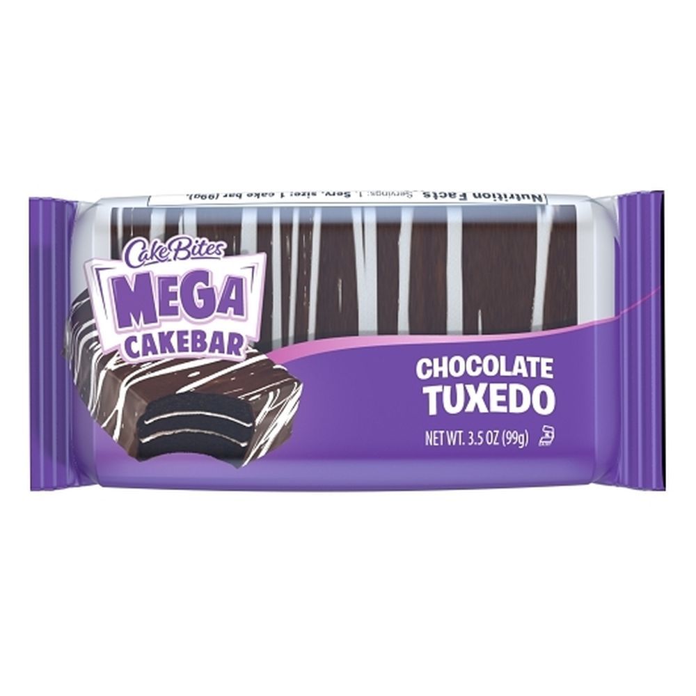 Cakebites Chocolate Tuxedo Mega Cakebar, 3.5 Ounce -- 96 Per Case