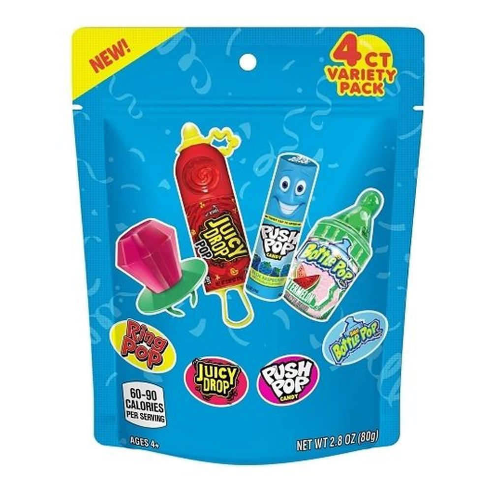 Multibrand Four Assorted Lollipop, 2.8 Ounce -- 7 Per Case