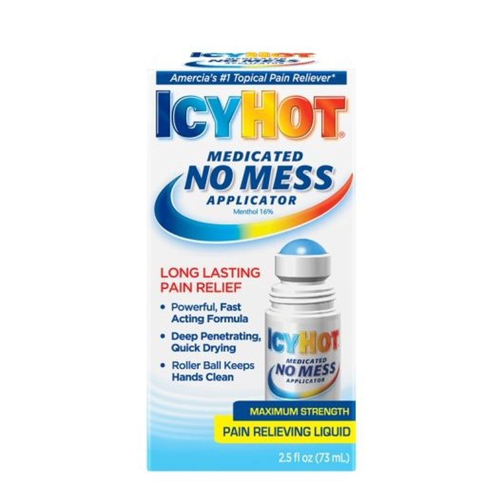 Icy Hot Original Medicated Pain Relief No Mess Applicator Roll-on, 2.5 Fluid Ounce -- 24 Per Case