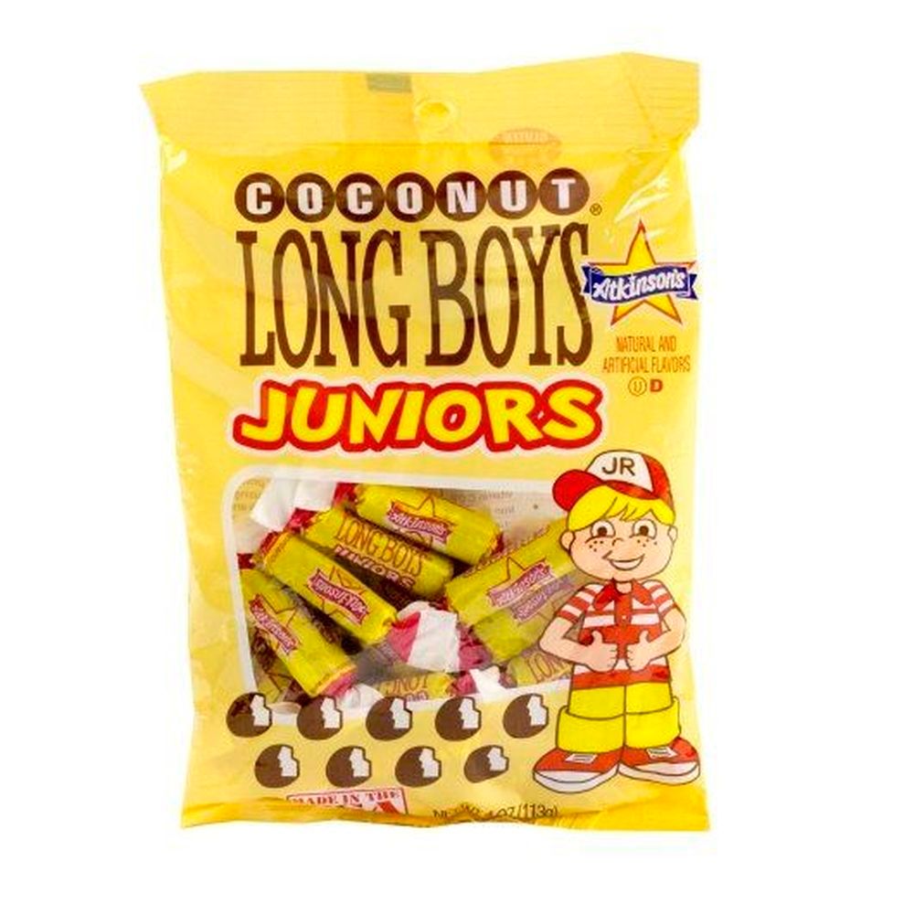 Long Boys Coconut Junior Candy, 3 Ounce -- 12 Per Case