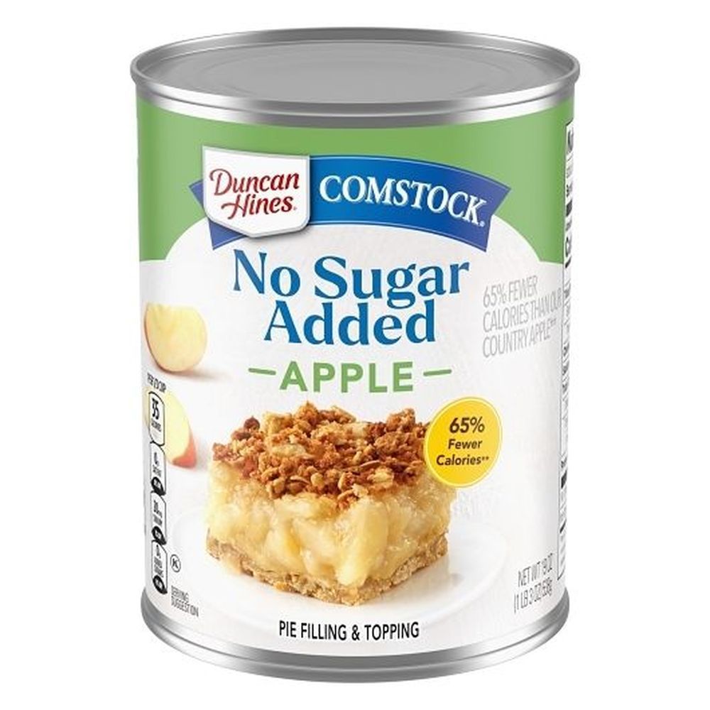 Comstock No Sugar Added Apple Pie Filling And Topping, 20 Ounce -- 8 Per Case