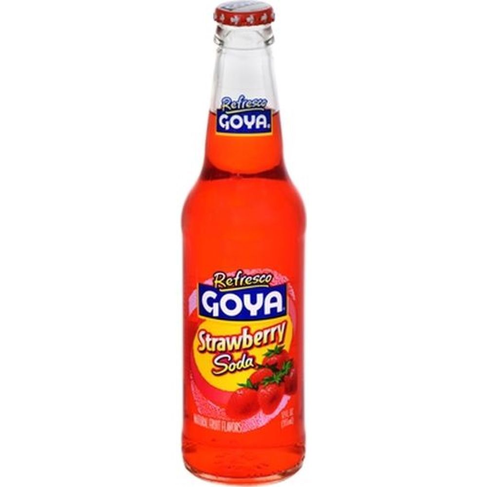 Goya Strawberry Soda, 12 Fluid Ounce -- 24 Per Case