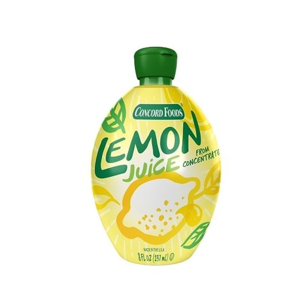 Concord Foods Lemon Juice, 8 Fluid Ounce -- 12 Per Case