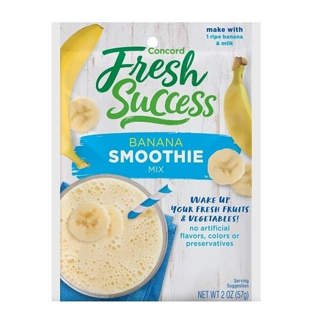 Concord Fresh Success Banana Smoothie Mix, 2 Ounce -- 18 Per Case