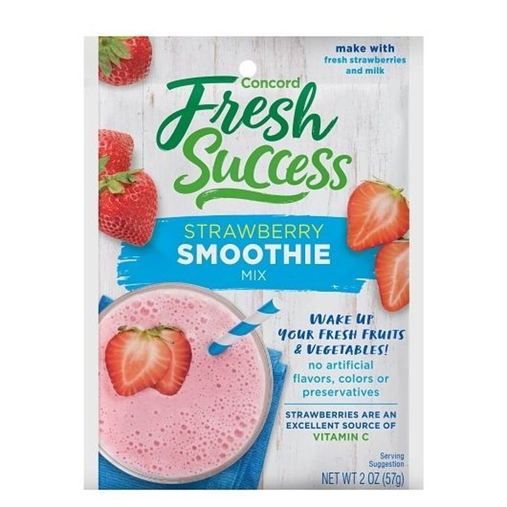 Concord Fresh Success Strawberry Smoothie Mix, 2 Ounce -- 18 Per Case