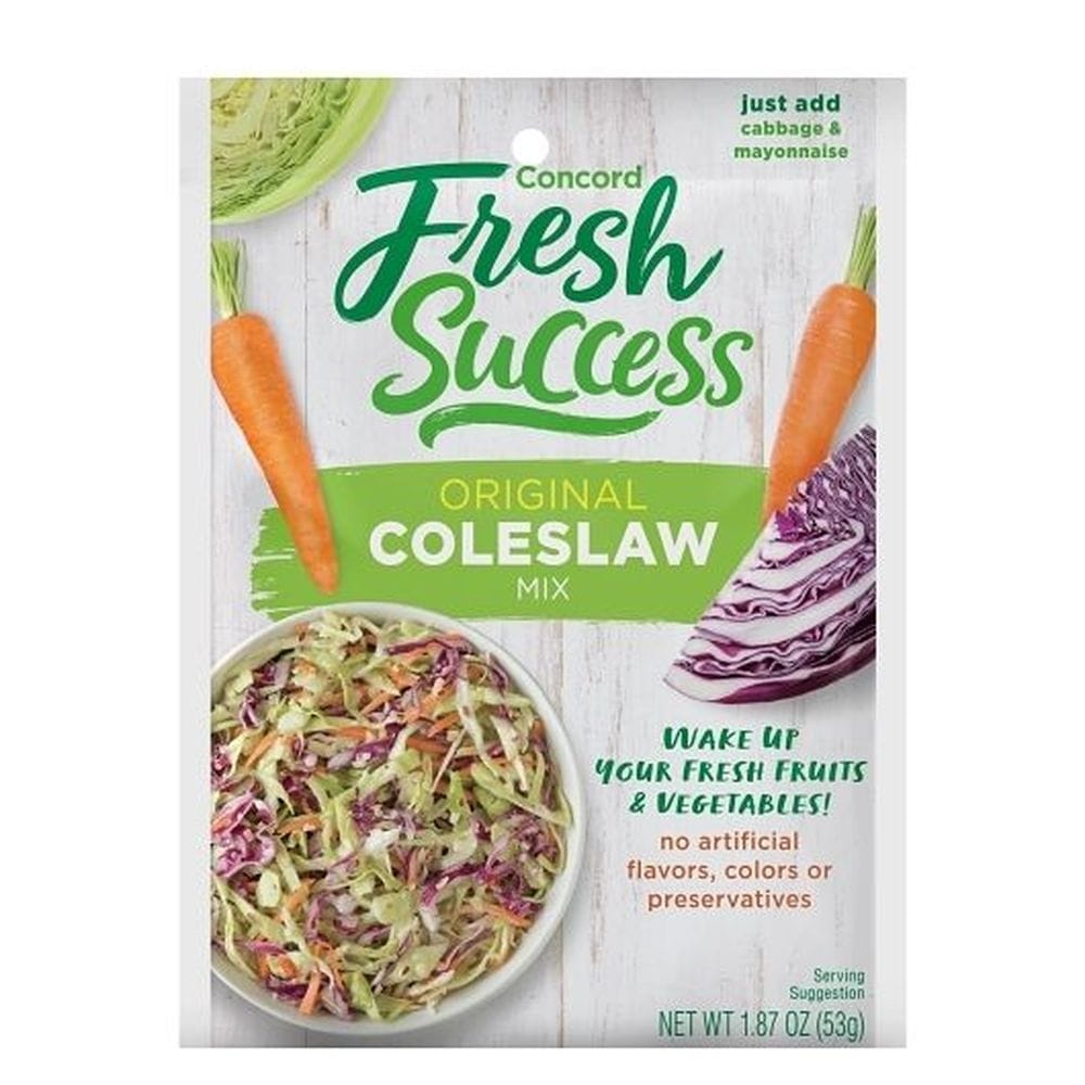 Concord Fresh Success Original Coleslaw Mix, 1.87 Ounce -- 18 Per Case