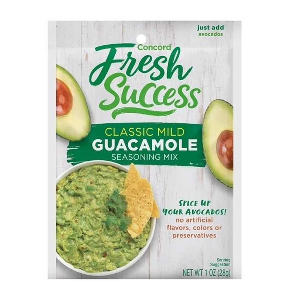Concord Fresh Success Mild Guacamole Seasoning Mix, 1 Ounce -- 18 Per Case