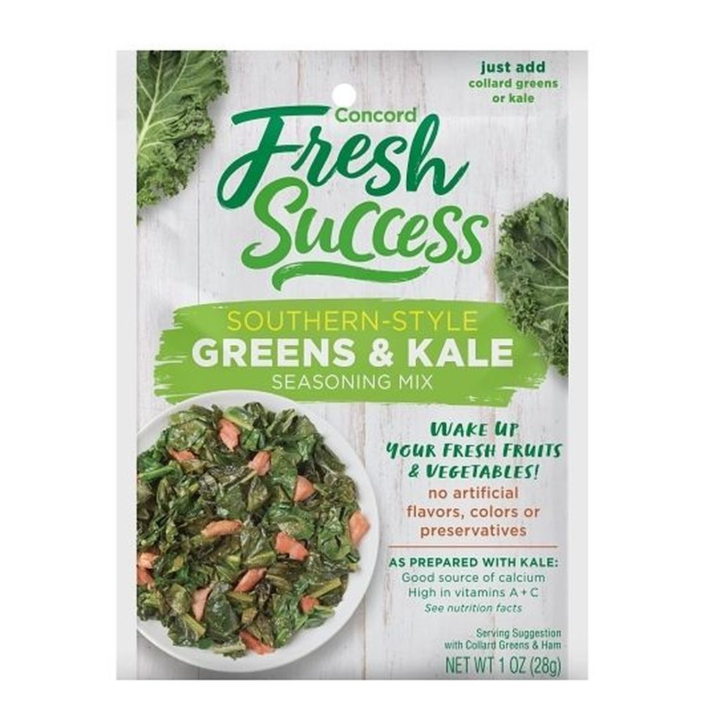 Concord Fresh Success Southern Style Greens And Kale Seasoning Mix, 1 Ounce -- 18 Per Case