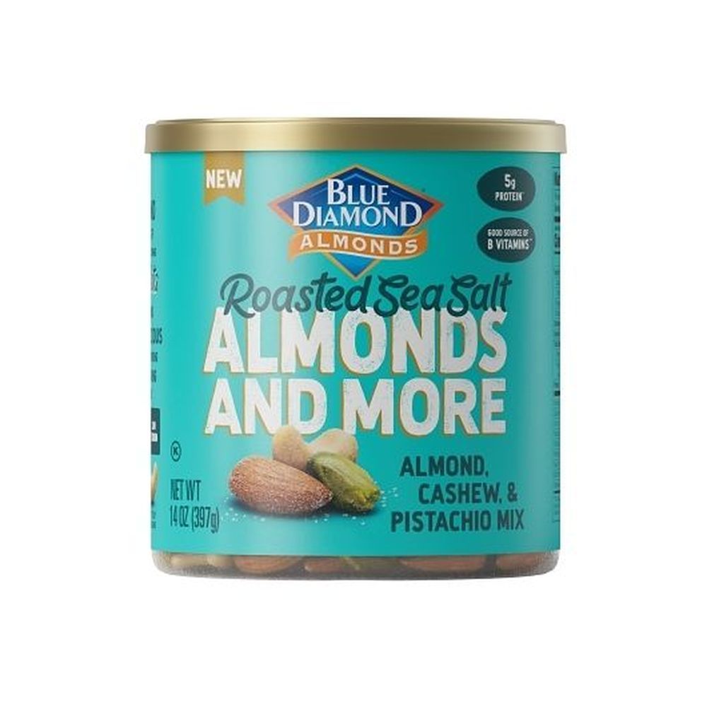 Blue Diamond Deluxe Roasted Sea Salt Mixed Nuts, 14 Ounce -- 6 Per Case