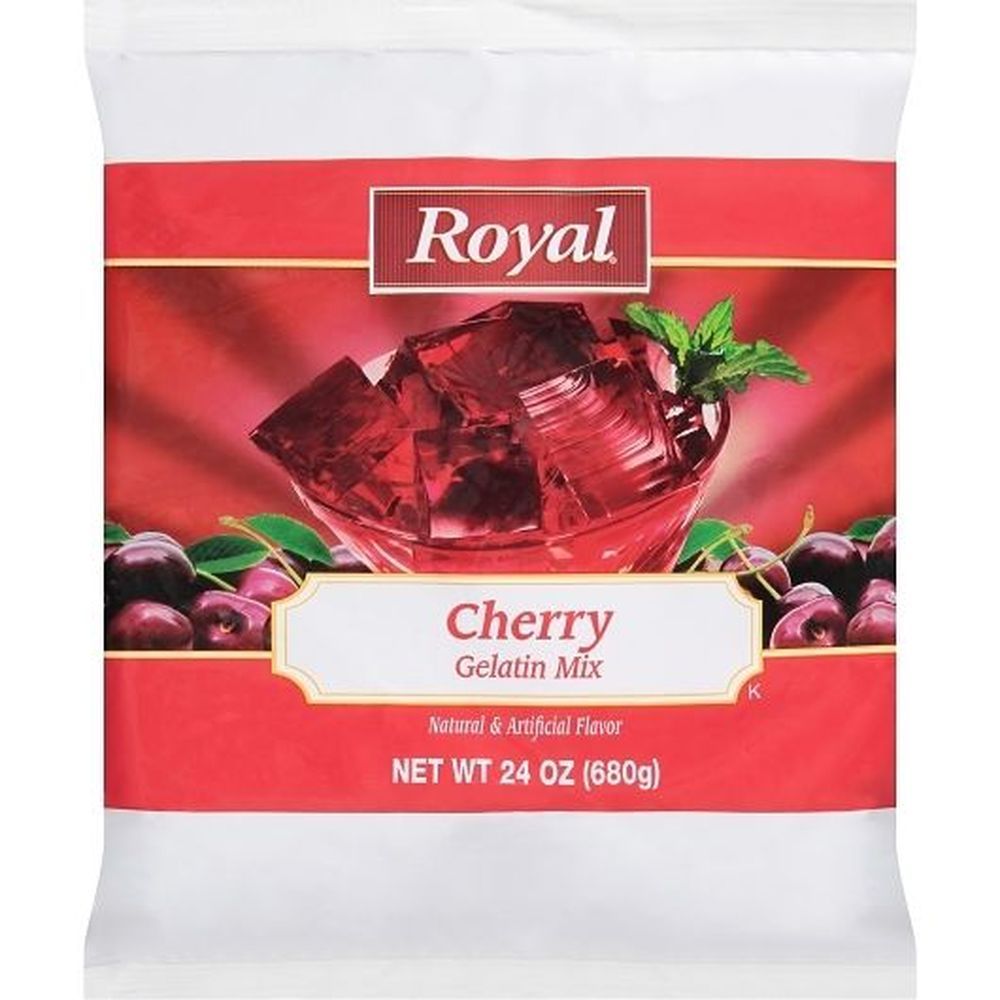Royal Cherry Gelatin, 24 Ounce -- 12 Per Case