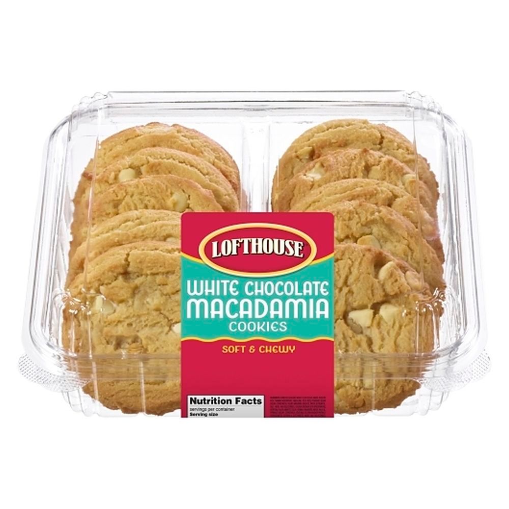 Lofthouse Soft And Chewy White Chocolate Macadamia Cookie, 12.5 Ounce -- 12 Per Case