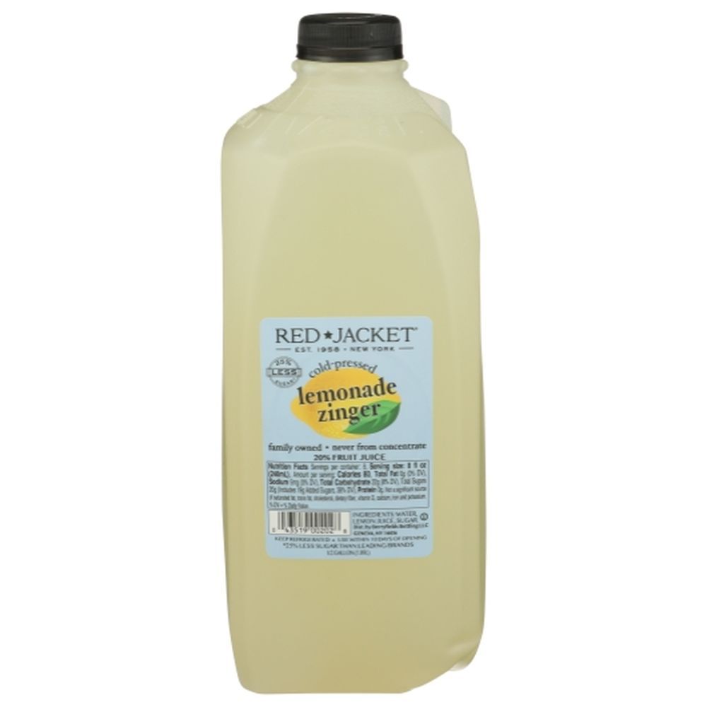 Red Jacket Zinger Lemonade, 64 Fluid Ounce -- 9 Per Case