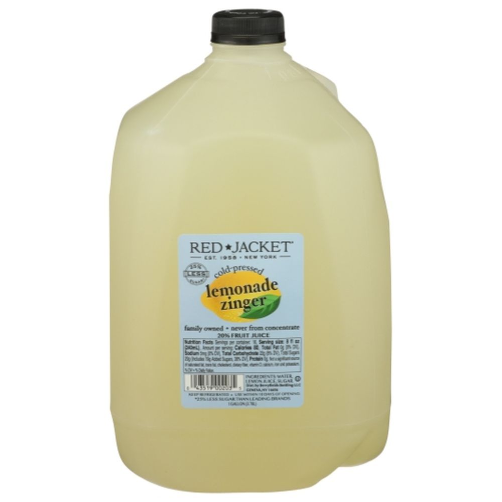 Red Jacket Zinger Lemonade, 1 Gallon -- 4 Per Case