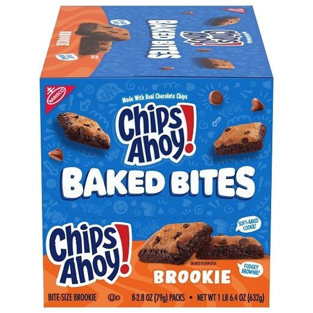 Chips Ahoy Baked Bites Brookies Cookies, 2.8 Ounce -- 32 Per Case