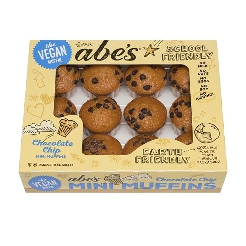 Abe's Vegan Chocolate Chip Mini Muffins, 10 Ounce -- 6 Per Case