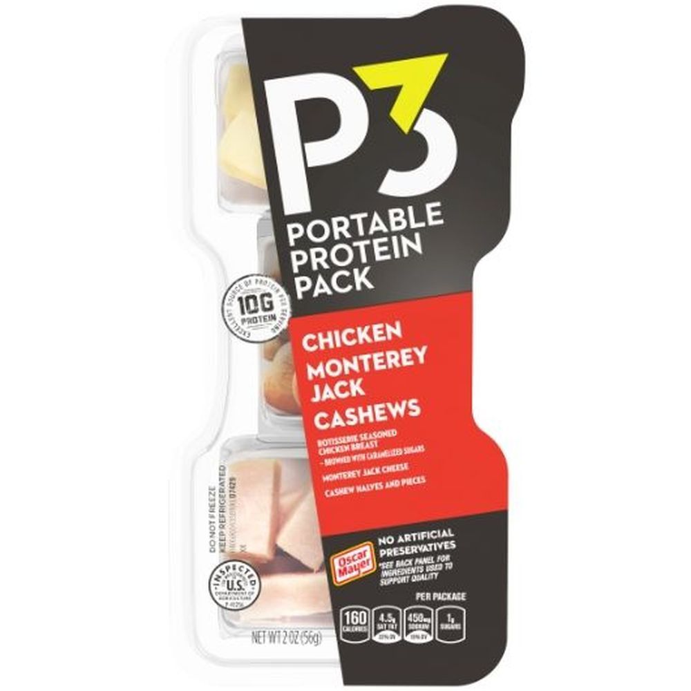 Oscar Mayer P3 Portable Protein Pack, 2 Ounce -- 10 Per Case