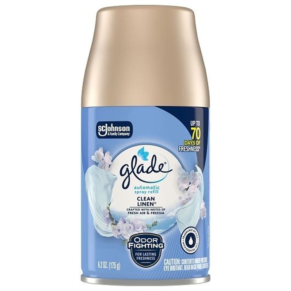 Glade Clean Linen Automatic Spary Refill, 6.2 Ounce -- 4 Per Case