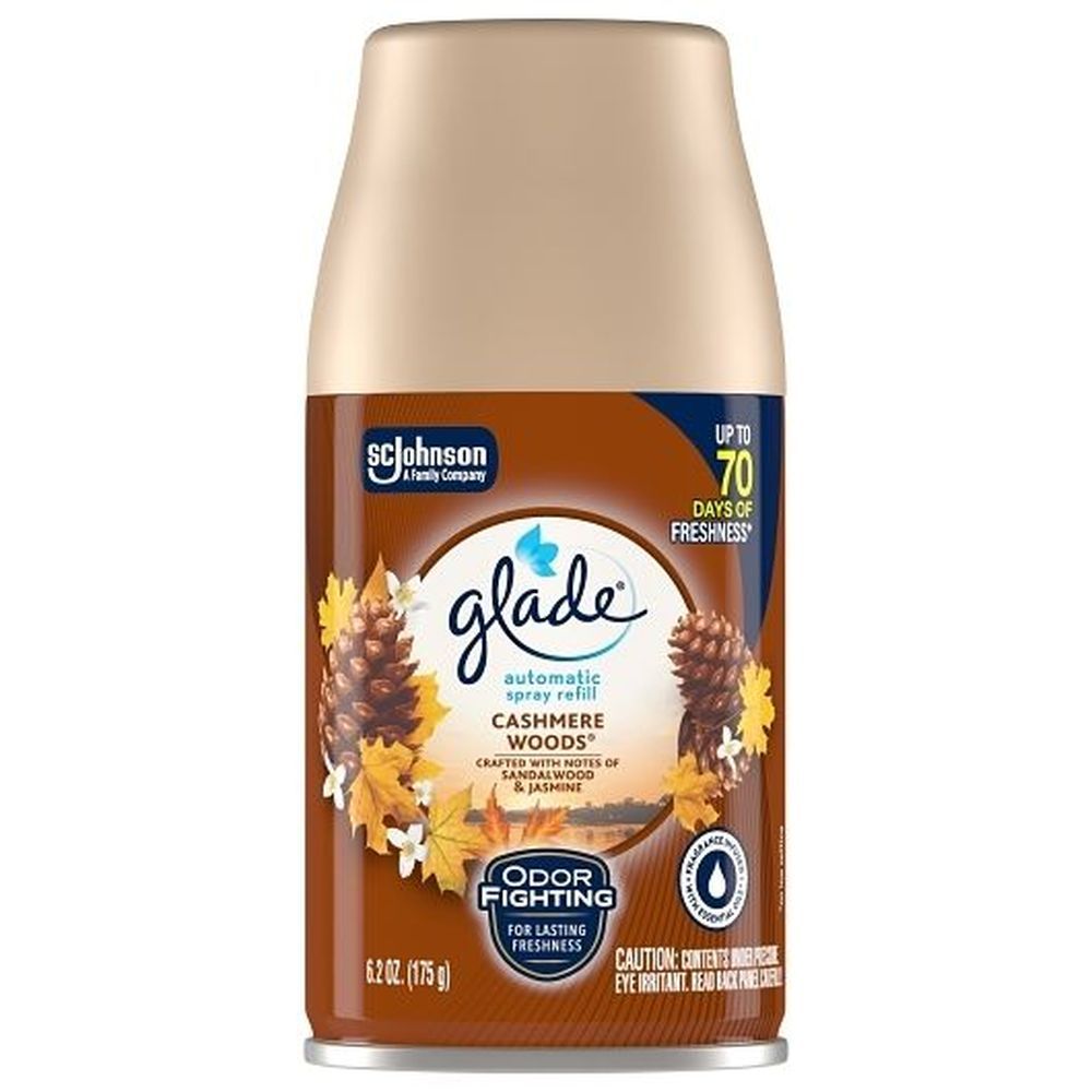 Glade Cashmere Woods Automatic Spary Refill, 6.2 Ounce -- 4 Per Case