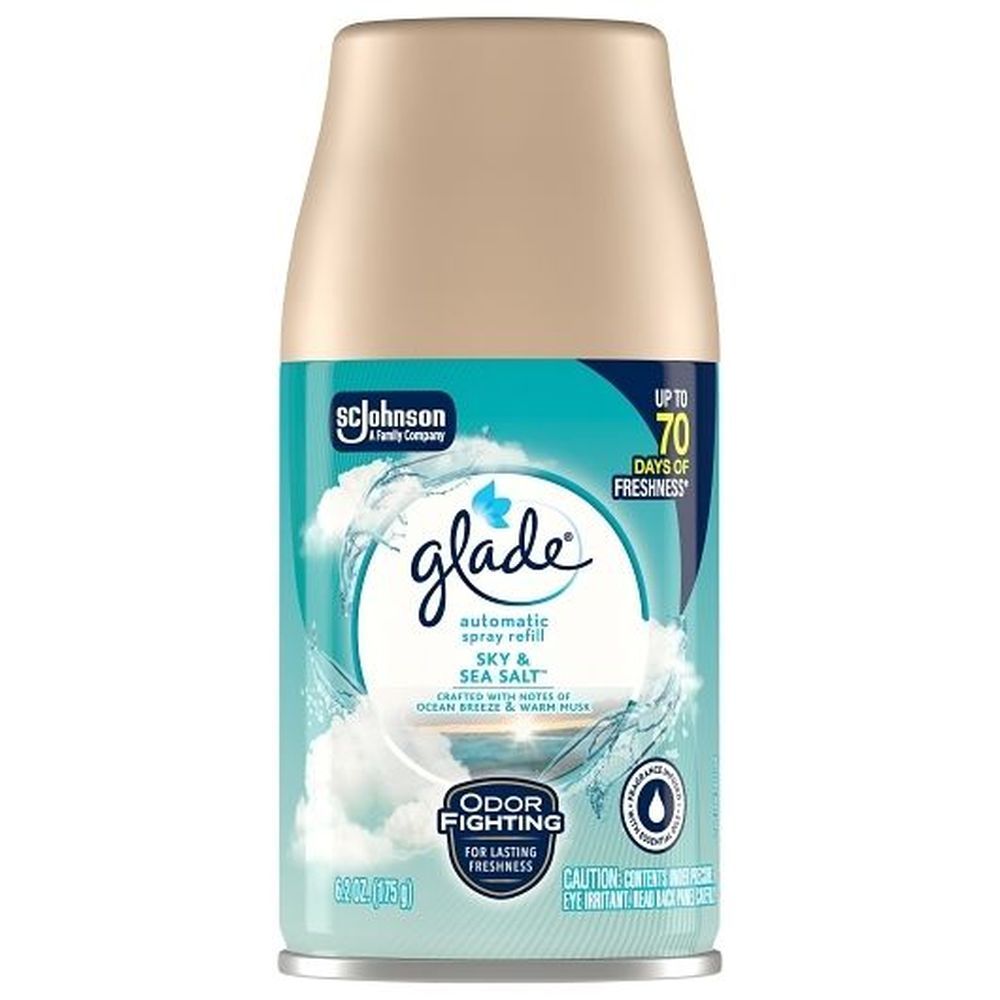 Glade Sky And Sea Salt Automatic Spray Refill, 6.2 Ounce -- 4 Per Case