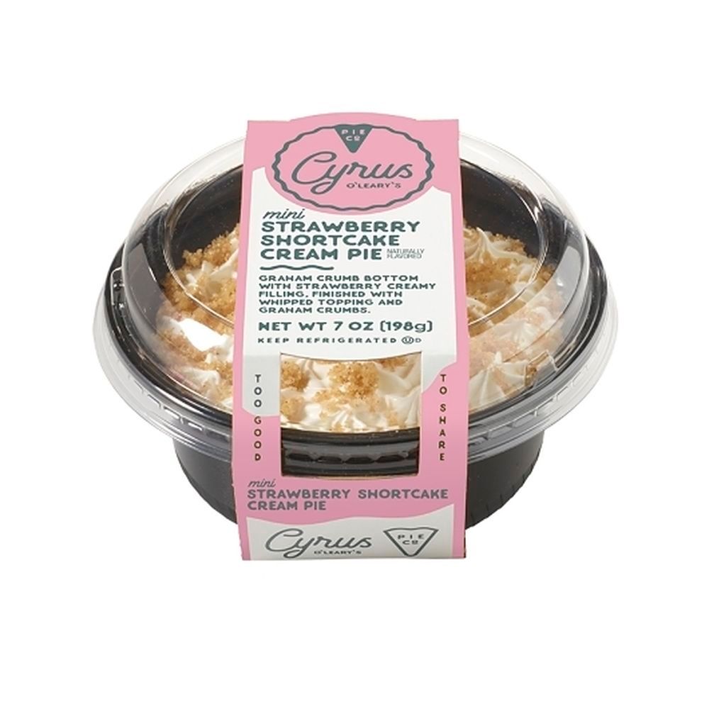 Cyrus O'leary's Mini Strawberry Shortbread Cream Pie, 7 Ounce -- 16 Per Case