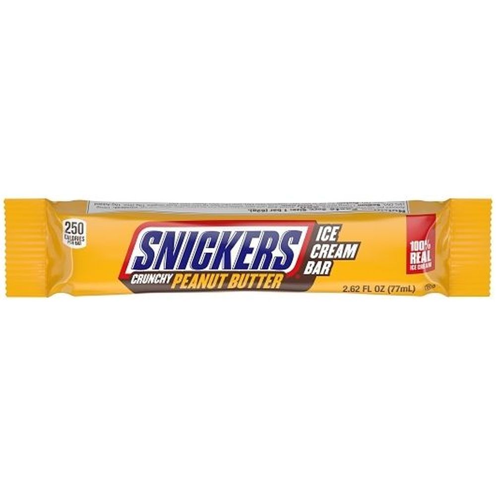Snickers Crunchy Peanut Butter Ice Cream Bar, 2.62 Fluid Ounce -- 48 Per Case