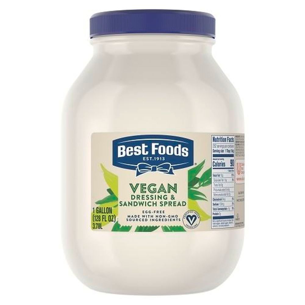 Best Foods Heavy Duty Vegan Mayonnaise Jar, 1 Gallon -- 4 Per Case