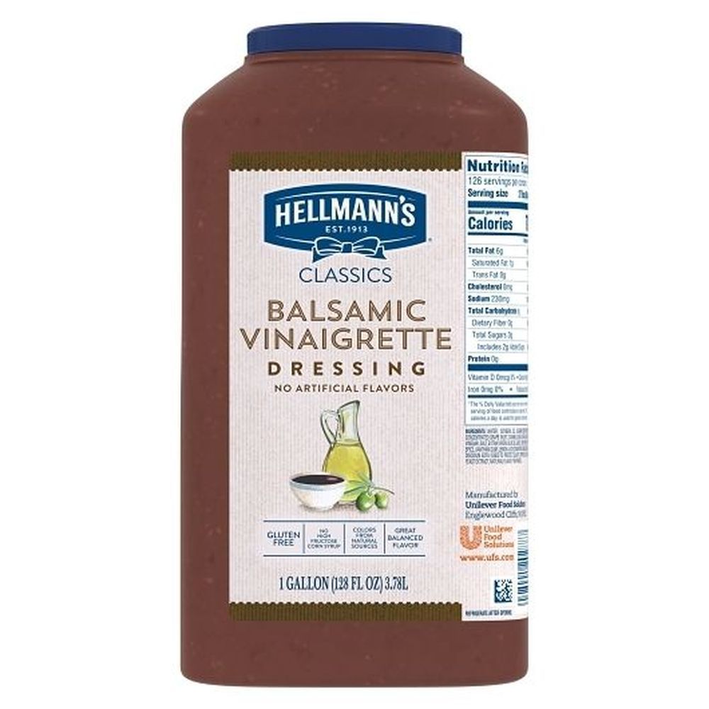 Hellmann's Classics Balsamic Vinaigrette Salad Dressing Jug, 1 Gallon -- 4 Per Case