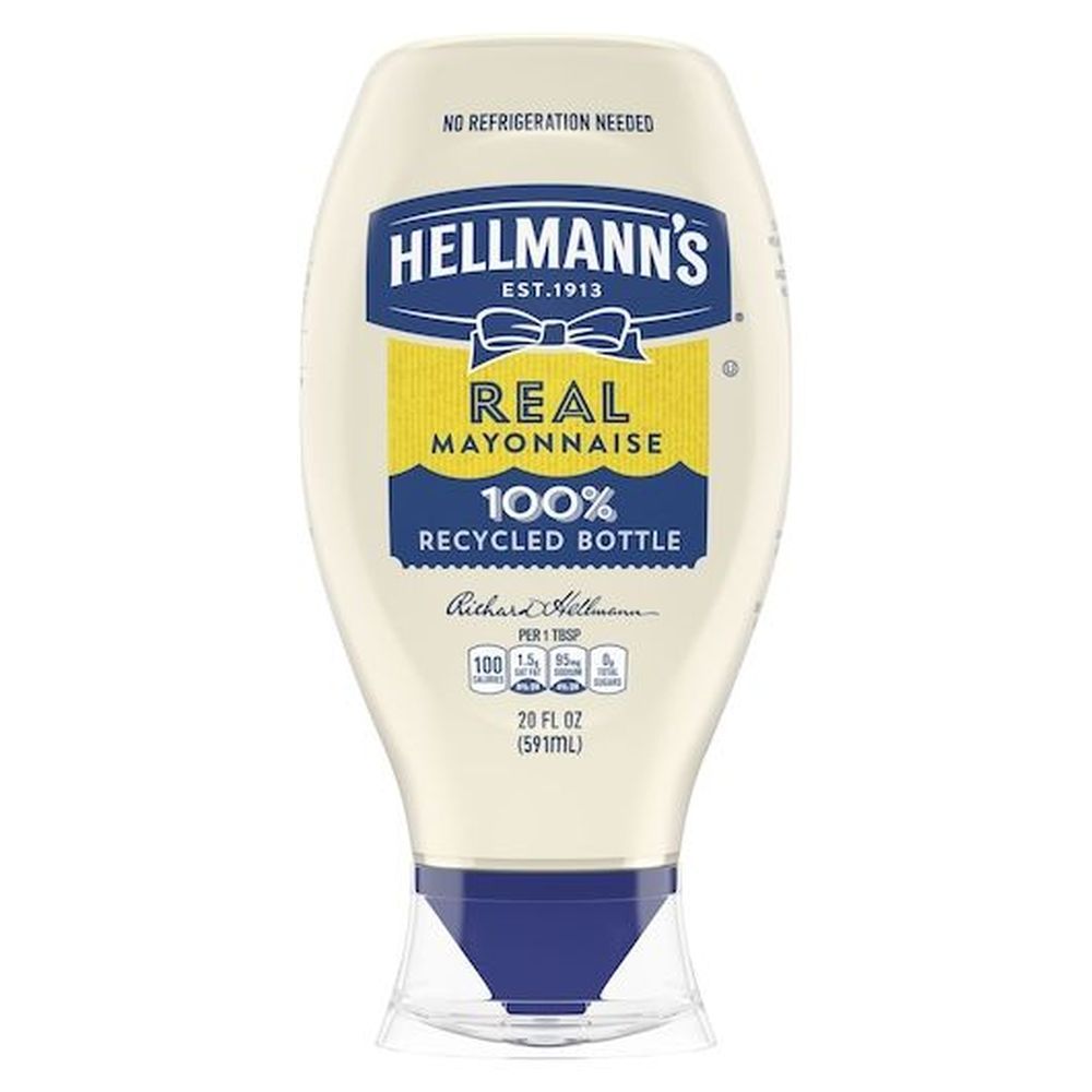 Hellmann's Real Mayonnaise Squeeze Bottle 20 Ounce -- 12 Per Case