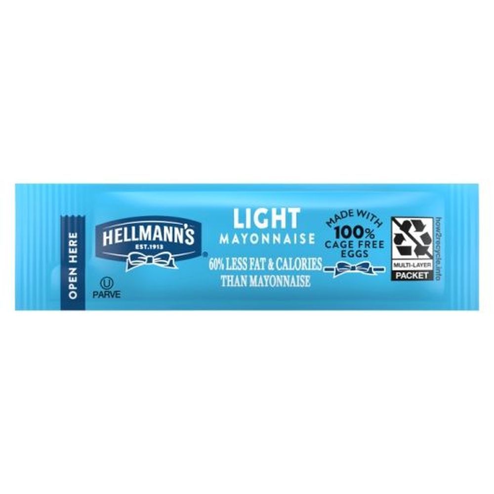 Hellmann's Light Mayonnaise Stick Packets, 0.38 Ounce -- 210 Per Case